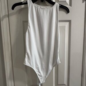White Sleeveless Bodysuit